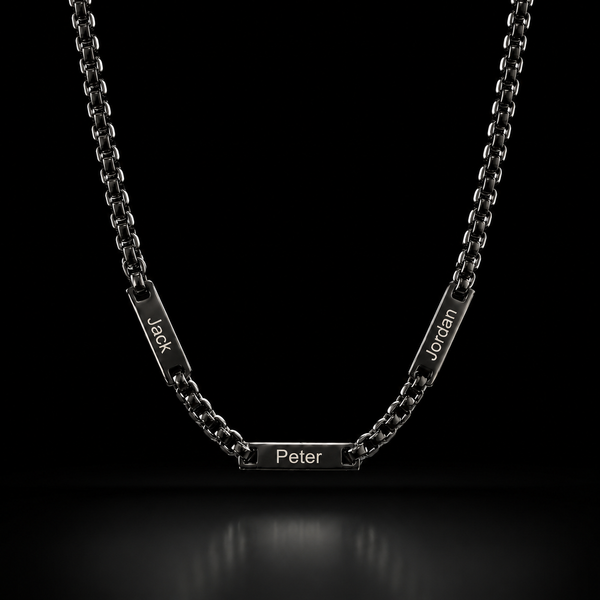 Men's Name Plate Chain Necklace