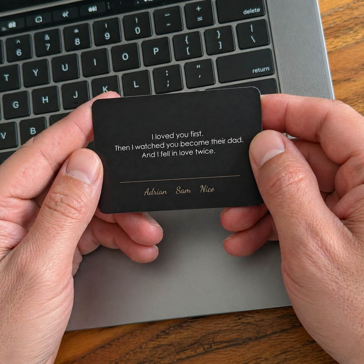 Reminder Metal Card